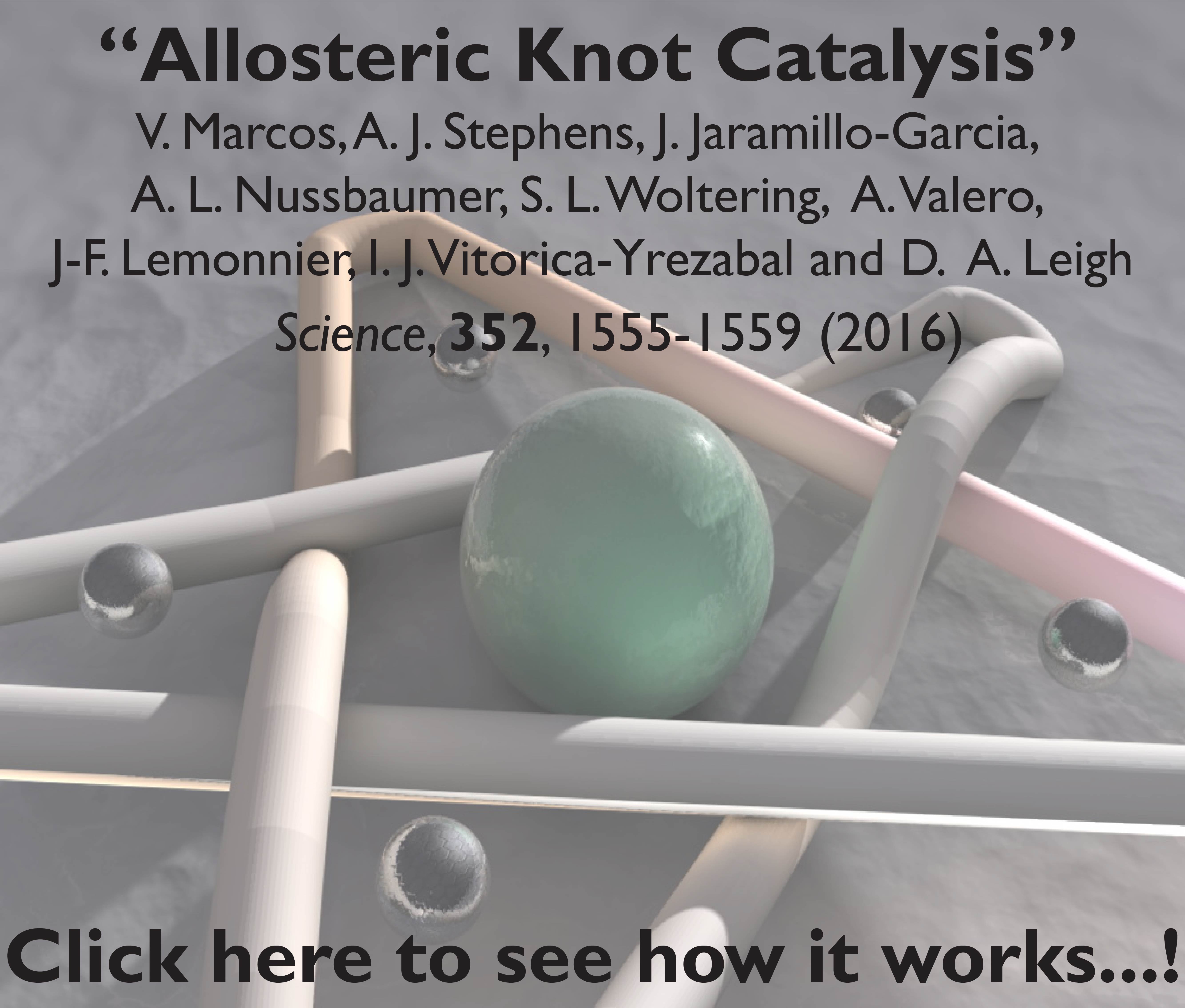 Allosteric Knot Catalysis